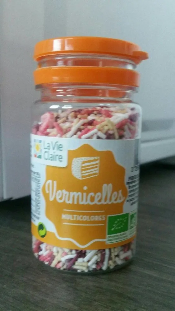 Vermicelles multicolores