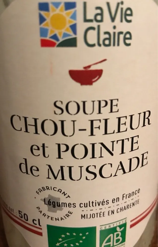 SOUPE CHOU-FLEUR et POINTE DE MUSCAT