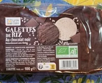 Galette de riz au chocolat noir