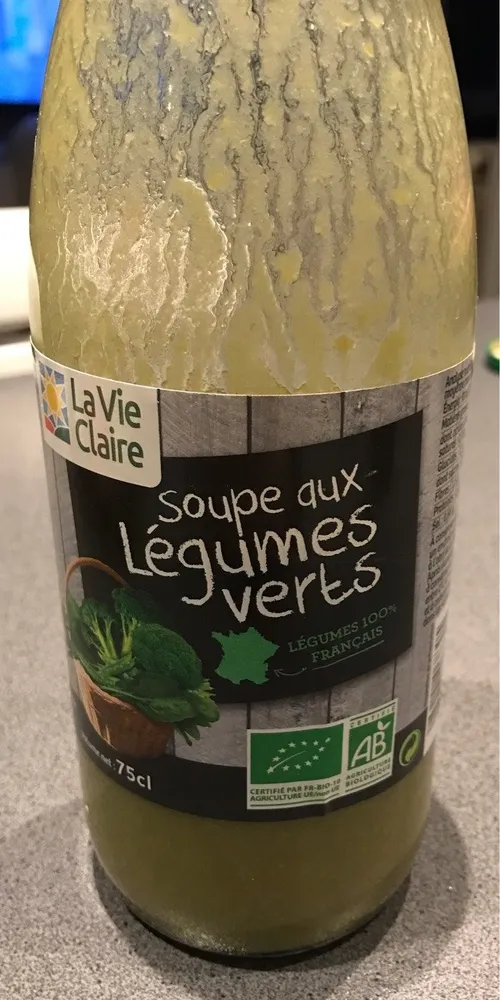 Soupe Aux Légumes Verts 73cl Agriculture Biologique -