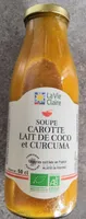 Soupe carotte lait de coco et curcuma