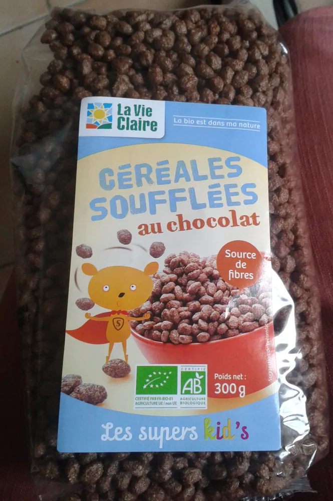 Céréales soufflées au chocolat