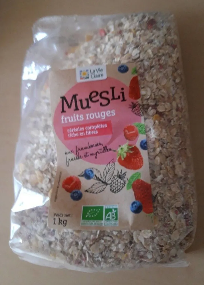 Muesli fruits rouges