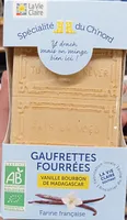 Gaufrettes fourrées vanille