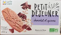 P'tit Déj Biscuits Chocolat et Quinoa