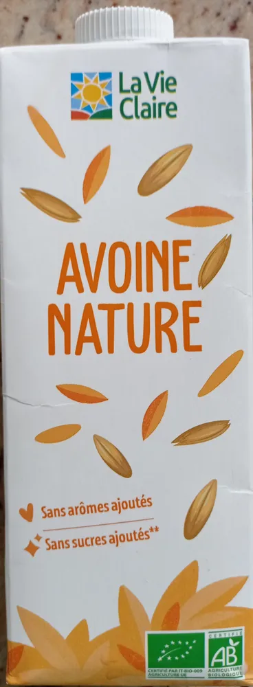 Boisson à l'avoine nature