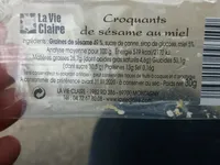 Croquants de sésame au miel