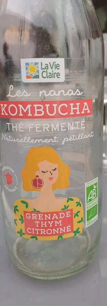 KOMBUCHA THÉ FERMENTÉ GRENADE THYM CITRONNÉ
