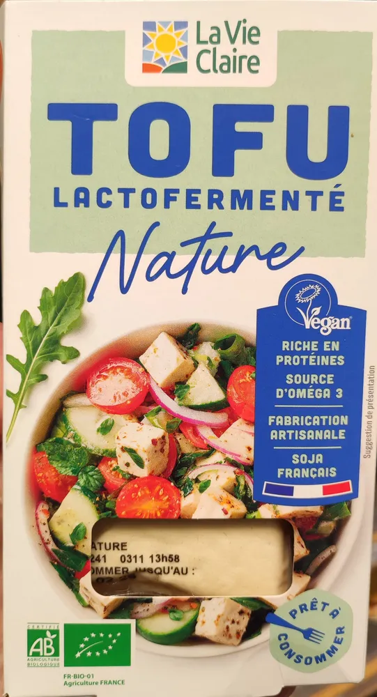 Tofu lactofermenté nature