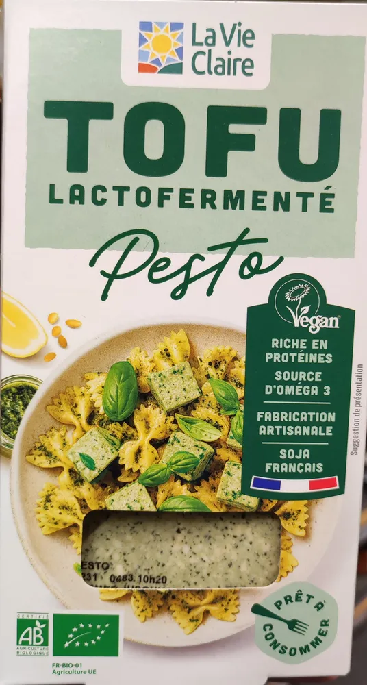 Tofu lactofermenté Pesto