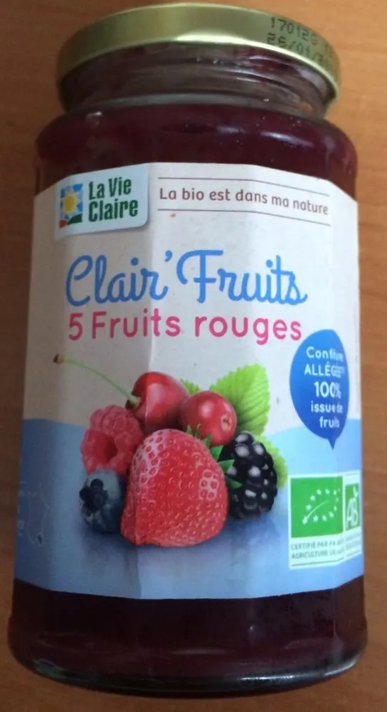 Clair' Fruits 5 fruits rouges