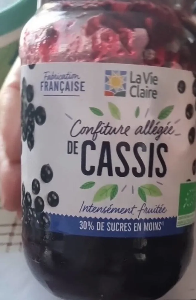Confiture cassis allégée