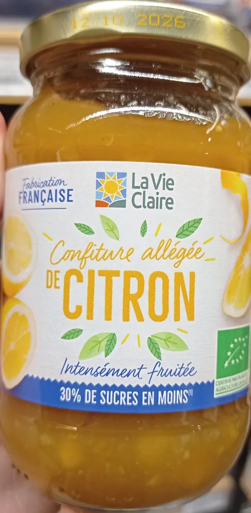 Confiture allegée de citron