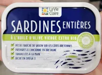 Sardines entières à l'huile d'olive vierge extra bio