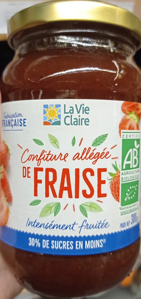 Confiture allégée de fraise
