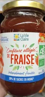 Confiture allégée de fraise