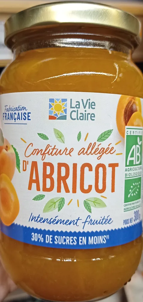 Confiture allégée d’abricot