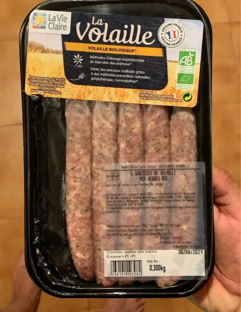 Saucisse de volaille