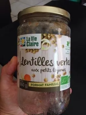 Lentilles vertes aux petits légumes