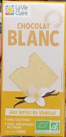 Chocolat blanc aux Notes de Vanille