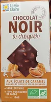 Chocolat Noir à croquer aux éclats de caramel