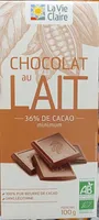 Chocolat au lait 36% de cacao