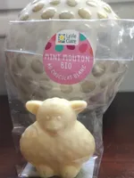 mini mouton bio au chocolat blanc