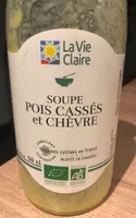 Soupe pois cassés et chèvre