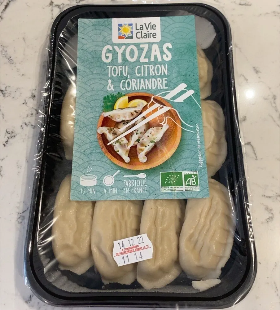 Gyozas tofu, citron