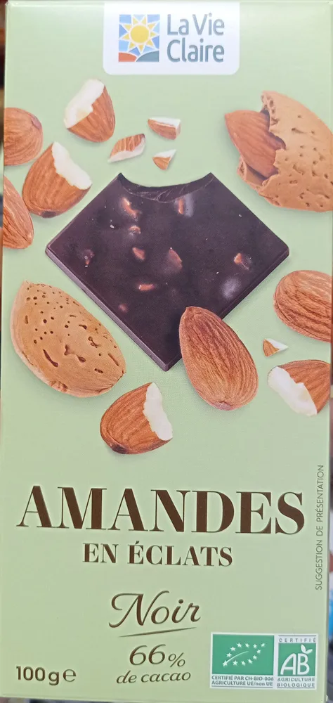 Amandes en éclats noir 66%