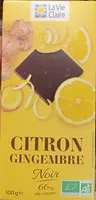 Citron gingembre noir 66%