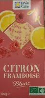 Chocolat citron framboise blanc
