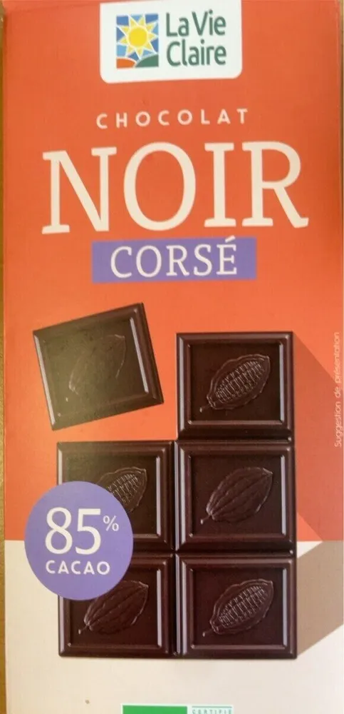 Chocolat noir corsé 85%
