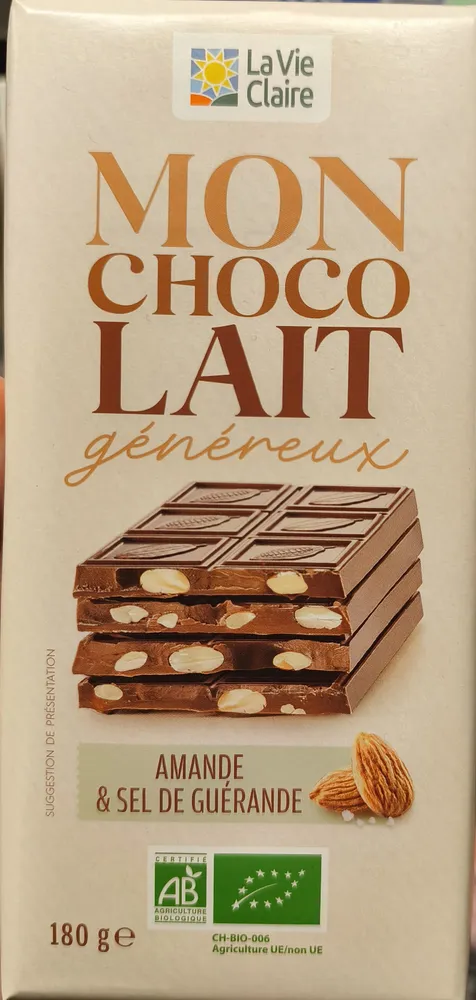 Mon chocolat généreux amande sel guérande