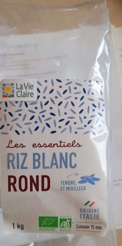 Riz rond blanc