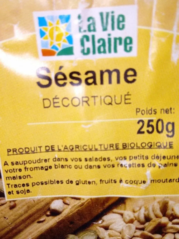 Sésame decortiqué