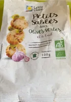 Petits sablés aux olives vertes et a lail