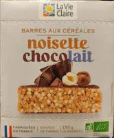 Barres aux céréales noisettes choco lait