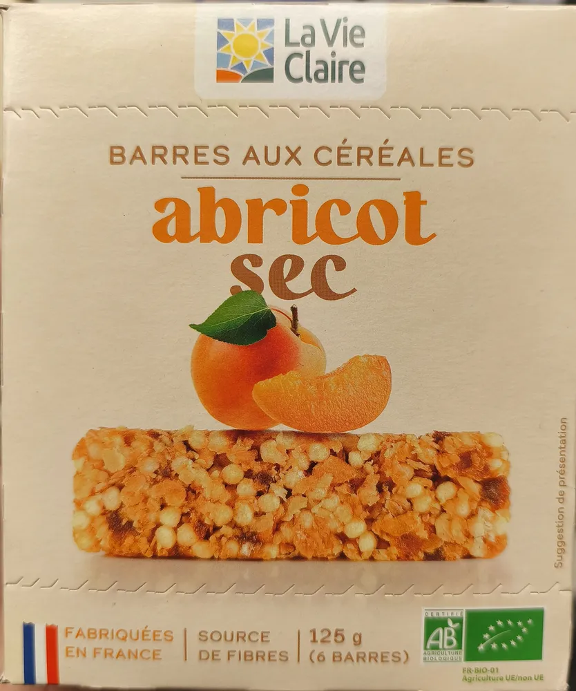 Barre aux céréales abricot sec