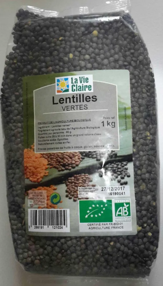 Lentilles vertes