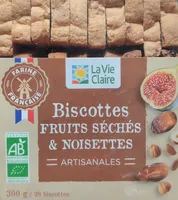 Biscottes FRUITS SÉCHÉS & NOISETTES ARTISANALES