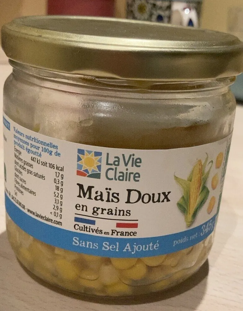 Mais doux en grains