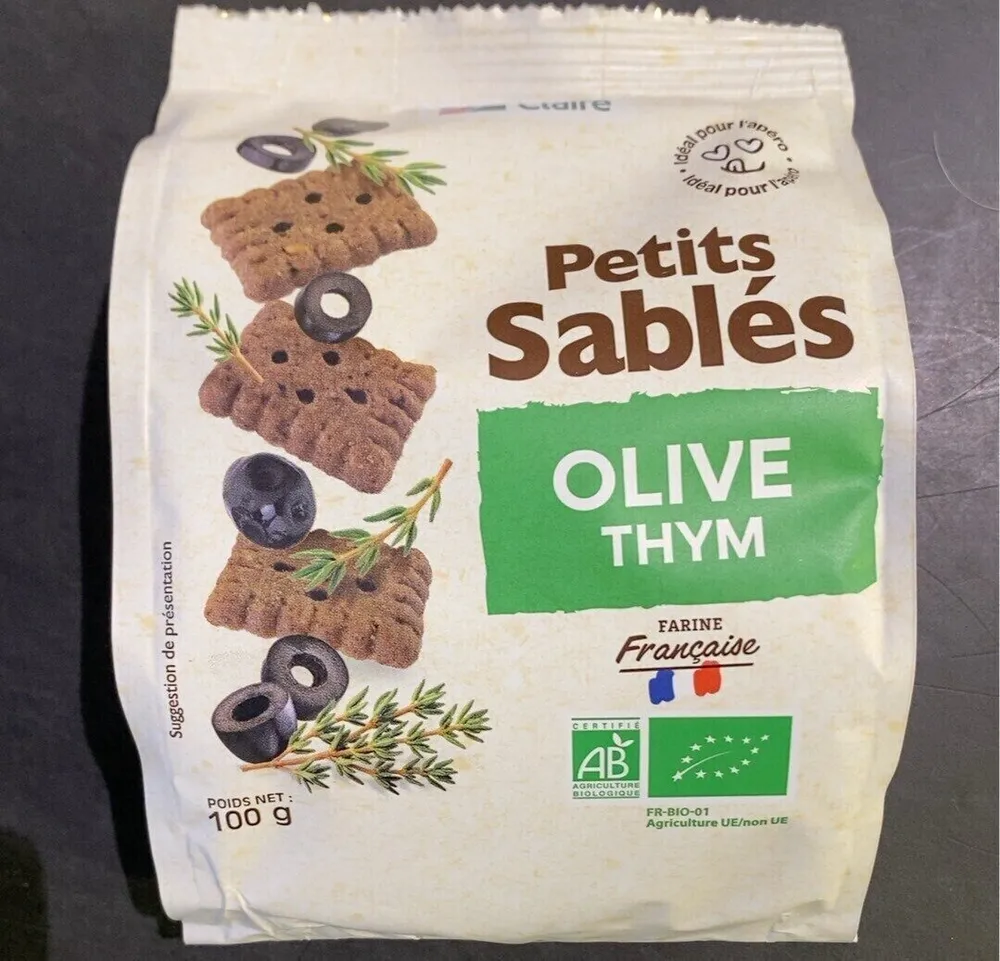 Sables olive thym