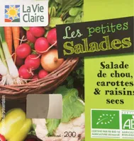 Salade de chou, carottes et raisins secs