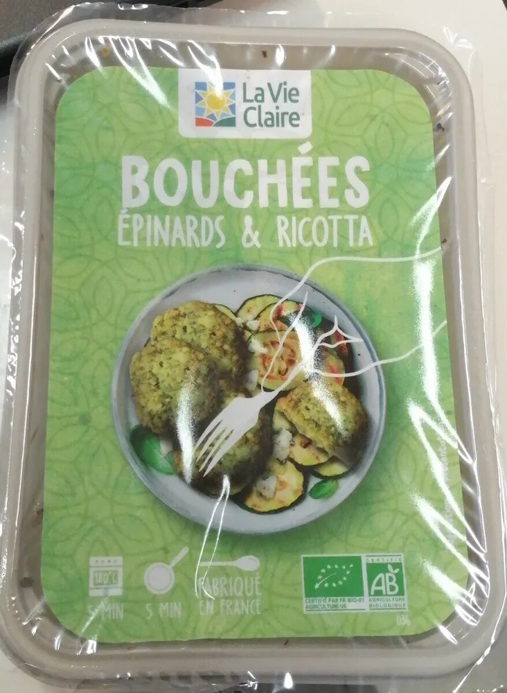 Bouchées épinards et ricotta