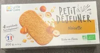 Biscuit petit dejeuner noisette