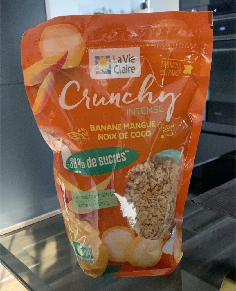Crunchy intense banane mangue noix de coco