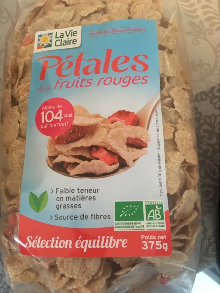 Petales aux fruits rouges