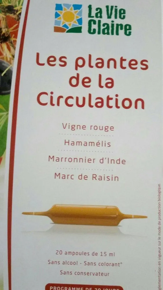 Les plantes de la circulation
