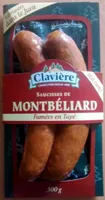 Saucisses de Montbéliard fumées